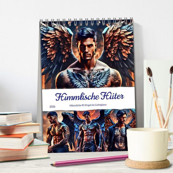 Produktbild: Himmlische H&uuml;ter (Tischkalender 2026 DIN A5 hoch), CALVENDO Monatskalender