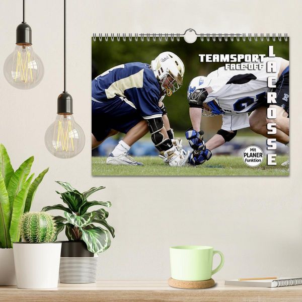 Produktbild: Teamsport Lacrosse - Face-off (Wandkalender 2026 DIN A4 quer), CALVENDO Monatskalender
