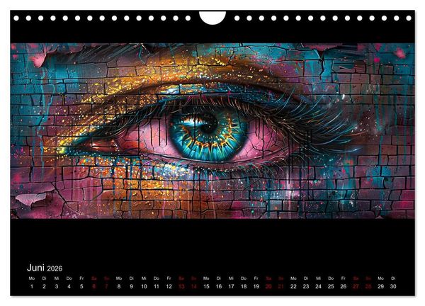 Produktbild: Abstrakte Augenblicke (Wandkalender 2026 DIN A4 quer), CALVENDO Monatskalender