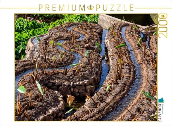 CALVENDO Puzzle Kunstvolle Bewässerungsanlage auf den Feldern von Santo Antão | 2000 Teile Lege-Größe 90 × 67 cm Foto-Puzzle für glückliche Stunden