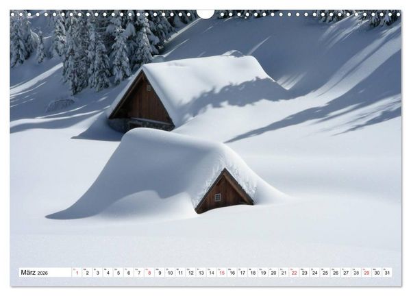 Produktbild: Winterm&auml;rchen Landschaften im Schnee (Wandkalender 2026 DIN A3 quer), CALVENDO Monatskalender