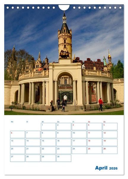 Produktbild: Residenzstadt Schwerin - Mecklenburg-Vorpommern - Terminplaner (Wandkalender 2026 DIN A4 hoch), CALVENDO Monatskalender
