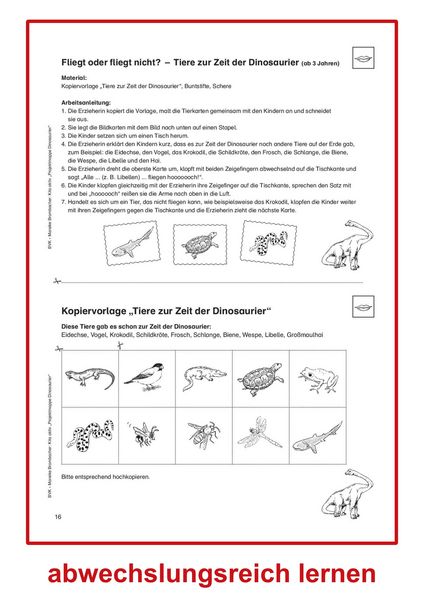 Produktbild: Kita aktiv Projektmappe Dinosaurier