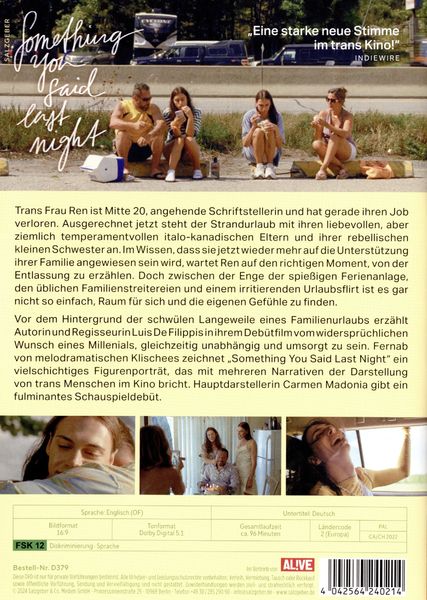 Produktbild: Something You Said Last Night (OmU)