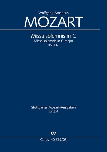 Produktbild: Missa solemnis in C (Klavierauszug)