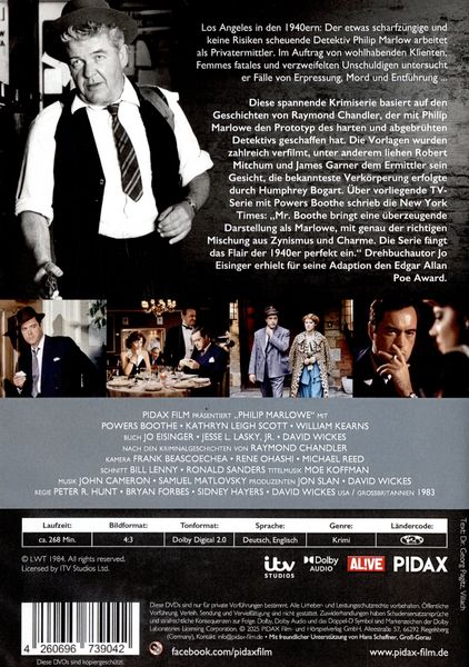Produktbild: Philip Marlowe, Staffel 1 / Die ersten 5 Folgen der preisgekr&ouml;nten Krimiserie nach den Kriminalgeschichten von Raymond Chandler (Pidax Serien-Klassiker) [2 DVDs]