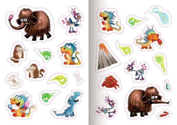 Produktbild: Furzipups, der Knatterdrache - Stickerheft