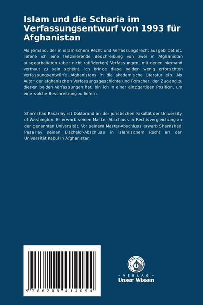 Produktbild: Islam und die Scharia im Verfassungsentwurf von 1993 f&uuml;r Afghanistan