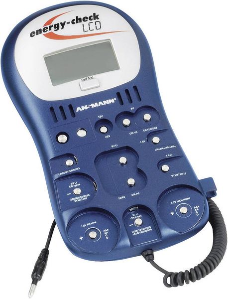 Produktbild: Ansmann Batterietester Energy-Check LCD Messbereich (Batterietester) 1,2 V, 1,5 V, 3 V, 9 V, 12 V Akku, Batterie 4000392