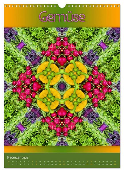 Produktbild: Kulinarische Mandalas (Wandkalender 2026 DIN A3 hoch), CALVENDO Monatskalender