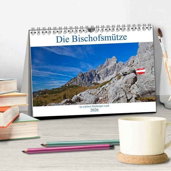 Produktbild: Die Bischofsm&uuml;tze im sch&ouml;nen Salzburger Land (Tischkalender 2026 DIN A5 quer), CALVENDO Monatskalender