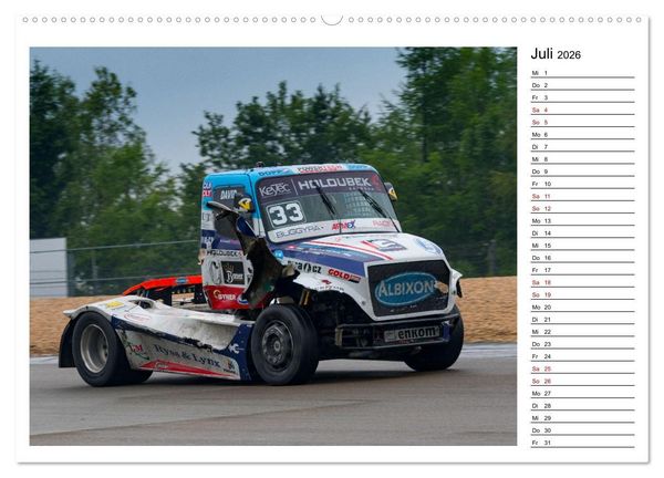 Produktbild: Truck Racing am N&uuml;rburgring (hochwertiger Premium Wandkalender 2026 DIN A2 quer), Kunstdruck in Hochglanz
