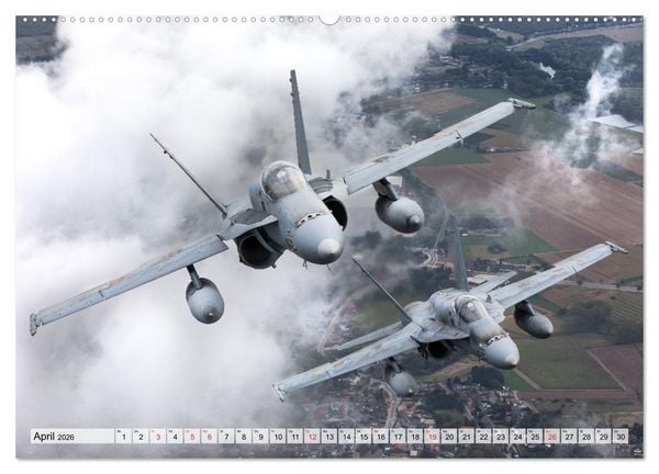 Produktbild: Milit&auml;rjets aus aller Welt (Wandkalender 2026 DIN A2 quer), CALVENDO Monatskalender