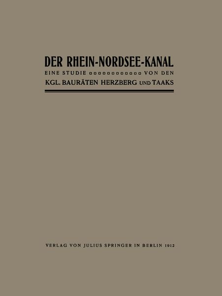 Produktbild: Der Rhein-Nordsee-Kanal