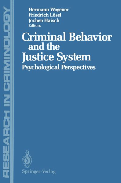 Produktbild: Criminal Behavior and the Justice System