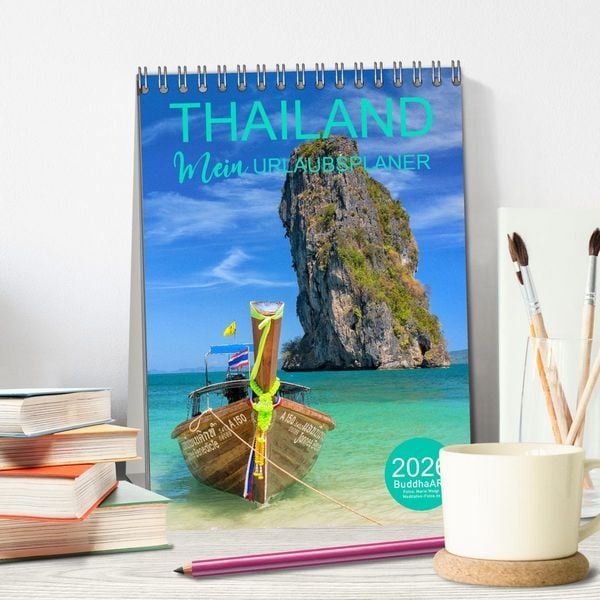 Produktbild: THAILAND - Mein Urlaubsplaner (Tischkalender 2026 DIN A5 hoch), CALVENDO Monatskalender
