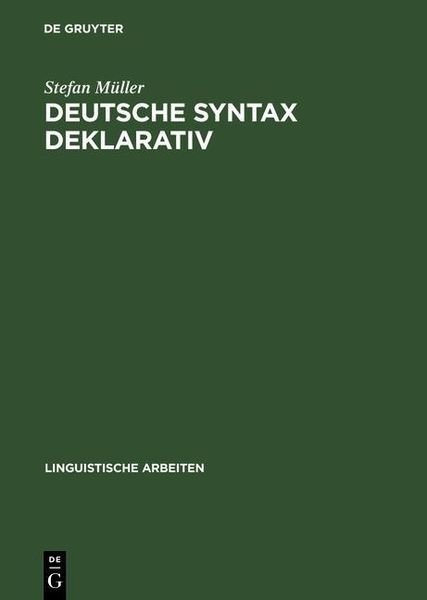 Produktbild: Deutsche Syntax deklarativ