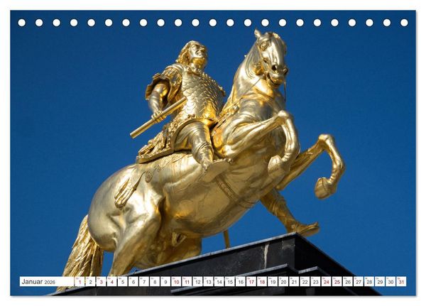 Produktbild: Dresden und Elbsandsteingebirge (Tischkalender 2026 DIN A5 quer), CALVENDO Monatskalender