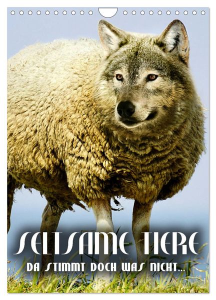 Produktbild: Seltsame Tiere - da stimmt doch was nicht... (Wandkalender 2026 DIN A4 hoch), CALVENDO Monatskalender