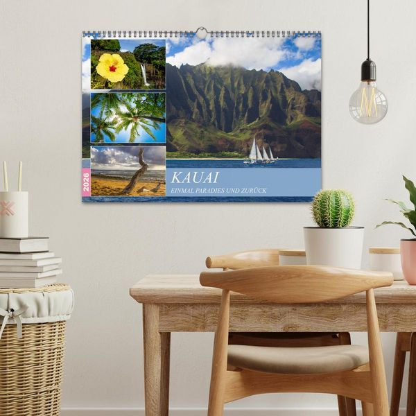 Produktbild: Kauai - Einmal Paradies und zur&uuml;ck (Wandkalender 2026 DIN A3 quer), CALVENDO Monatskalender