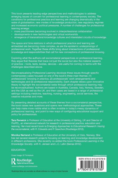 Produktbild: Reconceptualising Professional Learning