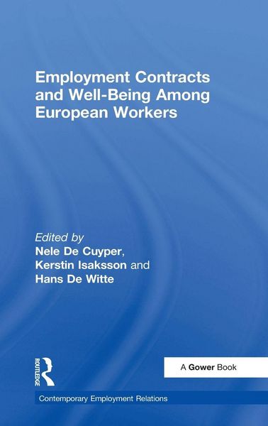 Produktbild: Employment Contracts and Well-Being Among European Workers
