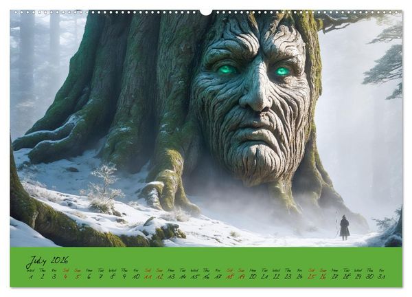 Produktbild: A strange forest In the lonely undergrowth (Wall Calendar 2026 DIN A2 landscape), CALVENDO 12 Month Wall Calendar