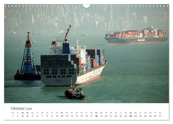 Produktbild: Faszination Schifffahrt &ndash; An Bord um die Welt (Wandkalender 2026 DIN A3 quer), CALVENDO Monatskalender