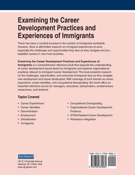 Produktbild: Examining the Career Development Practices and Experiences of Immigrants