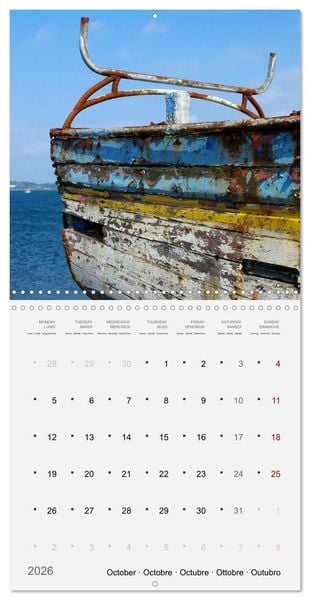 Produktbild: Bateaux &eacute;paves (Calendrier mural carr&eacute; 2026 30x30 cm) Calendrier double avec une page pour vos prises de notes