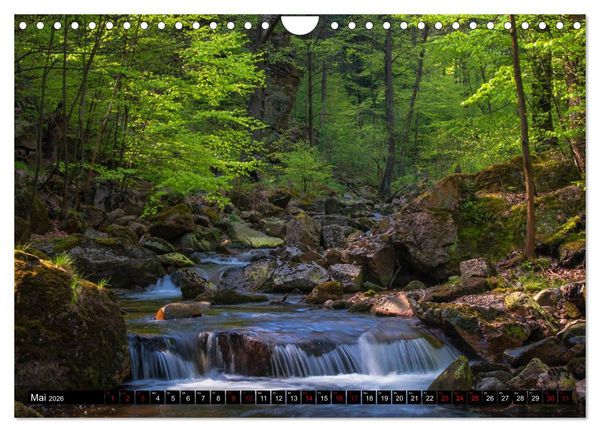 Produktbild: Fl&uuml;sse und Seen im Harz (Wandkalender 2026 DIN A4 quer), CALVENDO Monatskalender