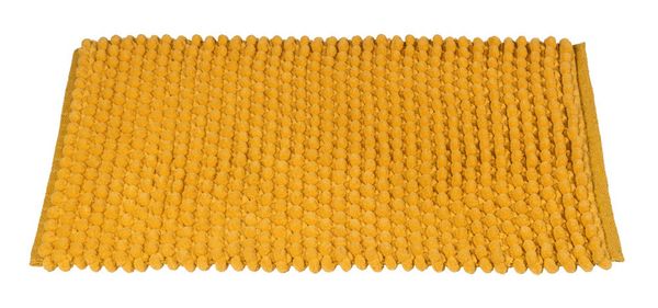 Produktbild: Badteppich Mod. Solivo, senfgelb, Polyester/Baumwolle, 50x80 cm, rutschhemmend beschichtet,
