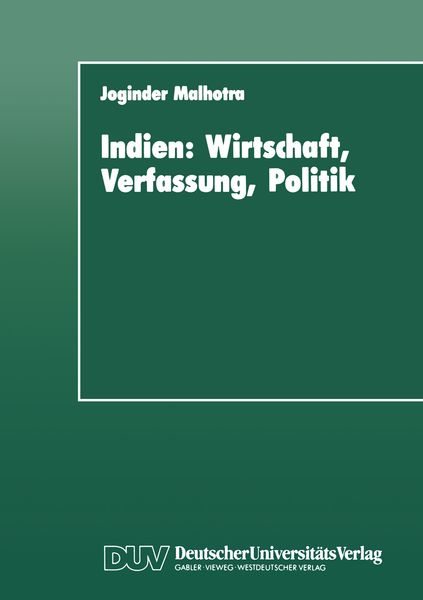 Produktbild: Indien: Wirtschaft, Verfassung, Politik