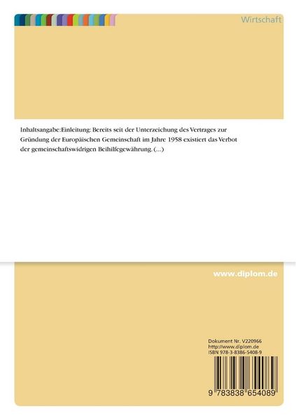 Produktbild: Sparkassen und Landesbanken in Deutschland vor dem Hintergrund der Beihilfenpolitik der Europ&auml;ischen Union