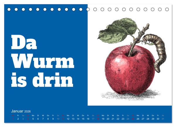 Produktbild: Gria&szlig; Eich! Bayern Kalender mit Dialekt und Mundart (Tischkalender 2026 DIN A5 quer), CALVENDO Monatskalender