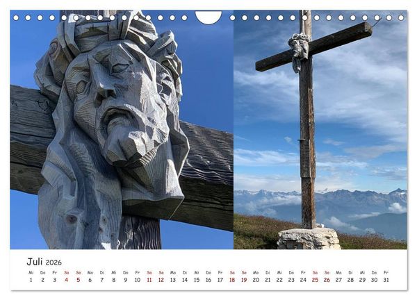 Produktbild: Bekannte und unbekannte S&uuml;dtiroler Gipfelkreuze im Detail (Wandkalender 2026 DIN A4 quer), CALVENDO Monatskalender