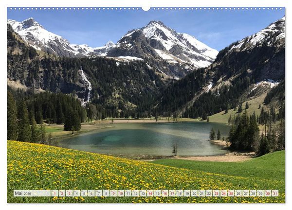 Produktbild: Bergblicke der Schweiz (Wandkalender 2026 DIN A2 quer), CALVENDO Monatskalender