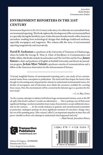 Produktbild: Environment Reporters in the 21st Century
