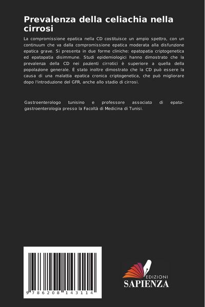 Produktbild: Prevalenza della celiachia nella cirrosi