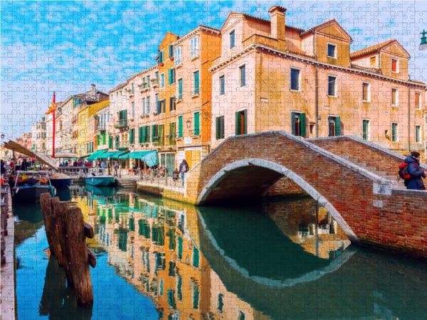 Produktbild: CALVENDO Puzzle Kanal in Venedig 2000 Teile Lege-Gr&ouml;&szlig;e 90 x 67 cm Foto-Puzzle Bild von Christian M&uuml;ller
