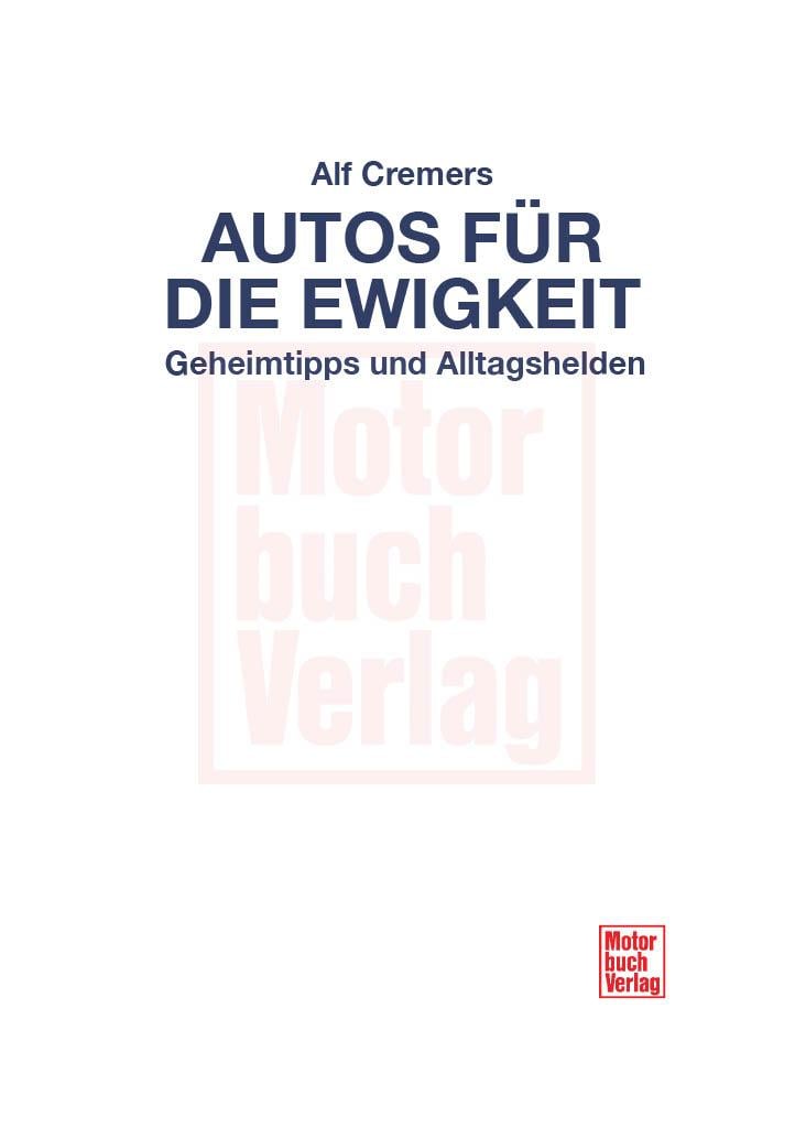 Produktbild: Autos f&uuml;r die Ewigkeit