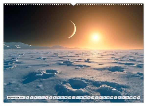 Produktbild: Kosmische Landschaften - Jenseits der Erde (Wandkalender 2026 DIN A2 quer), CALVENDO Monatskalender