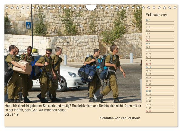 Produktbild: Jerusalem mit Bibelversen / Geburtstagsplaner (Wandkalender 2026 DIN A4 quer), CALVENDO Monatskalender