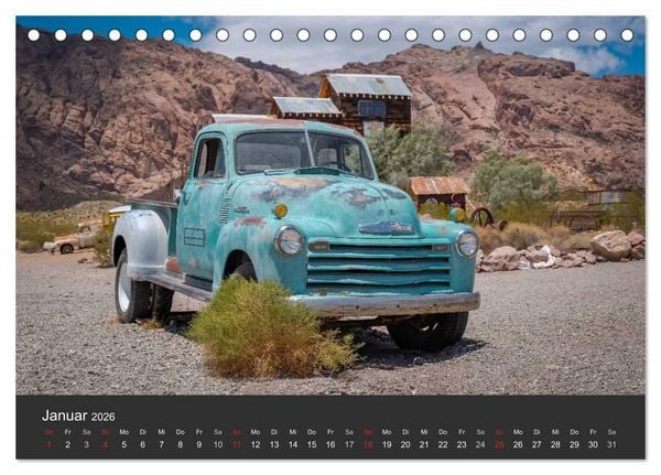 Produktbild: Vergessene Zeitzeugen entlang der Route 66 (Tischkalender 2026 DIN A5 quer), CALVENDO Monatskalender