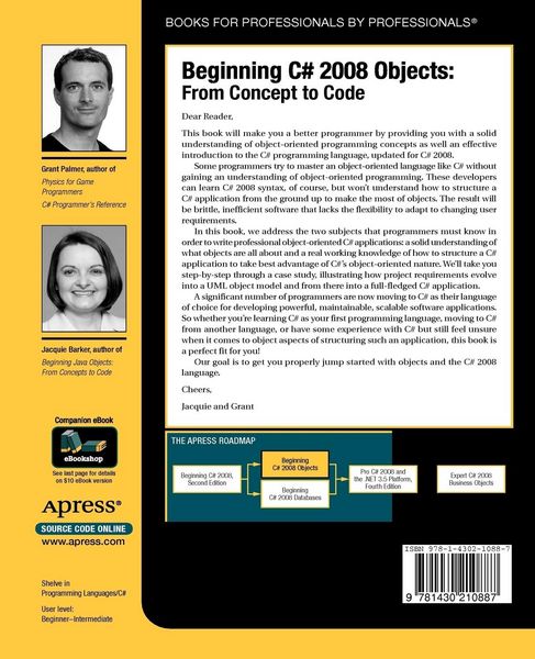 Produktbild: Beginning C# 2008 Objects