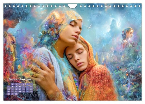 Produktbild: Zeichen der Liebe &ndash; Malerische Fantasiewerke (Wandkalender 2026 DIN A4 quer), CALVENDO Monatskalender