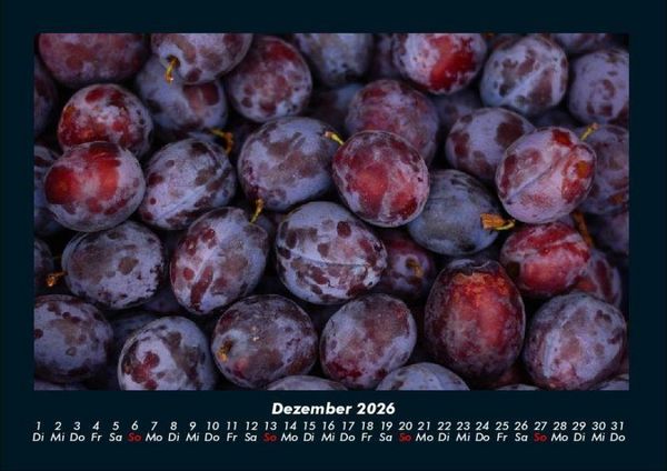 Produktbild: Obstkalender 2026 Fotokalender DIN A4