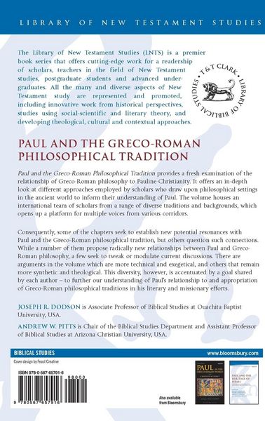 Produktbild: Paul and the Greco-Roman Philosophical Tradition