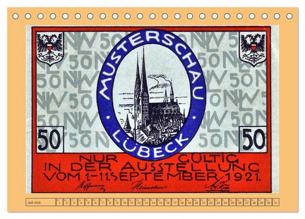 Produktbild: Gru&szlig; aus L&uuml;beck (Tischkalender 2026 DIN A5 quer), CALVENDO Monatskalender