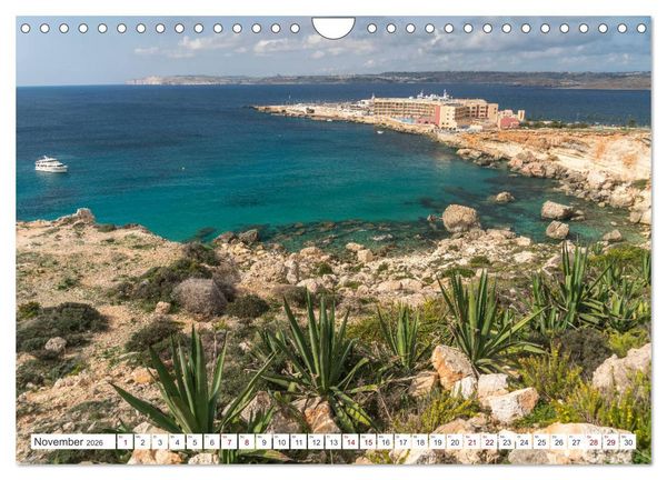 Produktbild: Malta - Gozo und Comino (Wandkalender 2026 DIN A4 quer), CALVENDO Monatskalender